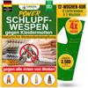 GREEN GUARDIA Vespe contro le tarme, 1 biglietto da 4 consegne, efficace contro le tarme, alternativa biologica ed ecologica alle trappole per tarme, spray per tarme, trappola per feromi