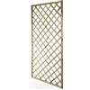 VERDELOOK | Grigliato Rettangolare, 90x180 cm, Steccato in Legno impregnato in Autoclave, Pannello griglia per arredo Esterni, Decorazione Giardino e terrazzo