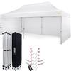 BRIMO Economica Star gazebo pieghevole 3x6 tetto impermeabile al 100% 3 pareti laterali 4 perni di ancoraggio copertura protettiva per tenda da giardino padiglione richiudibile bianco