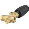 Eawfgtuw VRT3 - Valvola di bypass professionale per idropulitrice ad alta pressione con sistema di controllo della temperatura, struttura in ottone, pressione massima 140 bar, portata 40 l/min