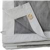 TOOLPORT Zanzariera 4 pz per gazebo da giardino Sunset Classic 3x4 m - Poliestere - Colore Grigio - Materiali di fissaggio inclusi