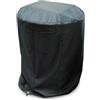 AUHLYZR Copertura per barbecue rotonda esterna 80 cm, impermeabile, 420 D, tessuto Oxford per barbecue a gas, antivento, anti UV, con coulisse, colore: nero