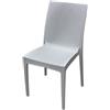 GRANDSOLEIL SEDIA RATTAN BISTROT BIANCA SENZA BRACCIOLI ESTERNO GIARDINO 49X89CM GRANDSOLEIL 891639