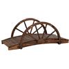 vidaXL Ponte Giardino con Mezza Ruota 99x50x38 cm Legno Massello Abete