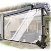 HEcSHENG Pannelli laterali impermeabili per pergola, telone resistente con occhielli per portico da giardino, divisorio in plastica personalizzabile