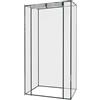 BRICOZONE Serra Per Orto Senza Ripiani Struttura Metallo Giardino Terrazzo Balcone Telo Trasparente In PVC Porta Avvolgibile Protezione Piante Giardinaggio Apertura A Cerniera (140 x 140 x 195 cm)