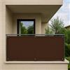 Tata Home Telo Copri Balcone Schermo Protettivo Divisorio Parasole Paravento Antipioggia Frangi Vista Copri Ringhiera Copertura per Privacy HDPE UV Misura 90 cm. x 5 mt Colore (Marrone)