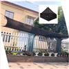 Pxzybd Rete Ombreggiante Per Giardino,Rete Telo Ombra,Tessuto Ombreggiante Per Piante,Vele Parasole Rettangolare,Tenda Da Sole,Telone Ombreggiante Con Occhielli,Nero,Traspirante,Black-2x8m(6.6 * 26.2ft)