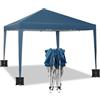 WOLTU Gazebo 3x3m Pop up Tendone Pieghevole con sacchi di sabbia Blu