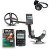 XP Metal Detectors Deus II - Multi Frequenza e Impermeabile, ideale per la ricerca di tutti i metalli - Piastra 11 FMF, Telecomando, Cuffia Wireless WS6 e asta S-Telescopic (DEUS2-28FMFRCWS6)