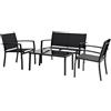 Habitat et Jardin Salotto da Giardino Basso Lino - 4 posti - Nero