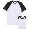 Fruit of the Loom Baseball T - T-Shirt Uomo, Multicolore (White/Black), S, confezione da 2