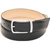 DAVIDOFF PARIS Belt - Cintura uomo di alta qualità - Cintura uomo pelle con motivo a intreccio e fibbia in ottone cromato - Cinta uomo in pregiata pelle di vitello