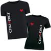 D&Vlab T-Shirt Maglie di Coppia per Fidanzato Fidanzata ''Pixel Data''con Nomi e Data Maglie Magliette Natale San Valentino Regalo per Lui e per Lei, Bianche Nere Rosse