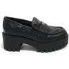 GUESS Scarpe donna mocassino Guess Wanyn in pelle nero D24GU35 FL8WNYLEA14 40