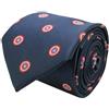 MasGemelos - Cravatta Seta Capitan America Blu marino, multicolore, estandar