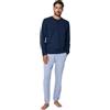 RAGNO Pigiama uomo in puro cotone art. a25f - 52, Blu