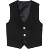 Generico Gilet Bambino Elegante 2-16 Anni in Tessuto da Abito con Tasche Laterali e Bottone Smanicato Ragazzo Lavoro Panciotto Cowboy Casual per Oktoberfest, Carnevale, Halloween, Feste, Cerimonia, Compleanno