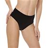 Coconuda® Mutande Donna in Cotone Vita Alta Modello Midi - Confezione da 6 Slip Neri o Bianchi - Culotte Sgambate sui Fianchi