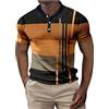 Fulidngzg Polo Uomo Cotone Casual Golf Polo Manica Corta Traspiranti Taglie Forti Estiva Polo Slim Fit Leggero Risvolto T-Shirt Scollo V Manica Corta Tshirt Elegante Slim Fit
