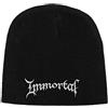 Rock Off officially licensed products Immortal Beanie Hat cap Classic Band Logo Ufficiale Nuovo Nero Size One Size