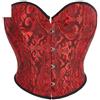Niiyyjj Corsetto corto da donna in jacquard floreale in vita bustier vintage crop top, Nero., Medium