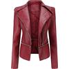 KHIRVWL Giubbotti in Pelle Donna Giacca in Pelle Donna Nera Trapuntata Giubbino Biker Giubbotto Moto Vera Pelle Bomber Donna Giacca Pelle Moto Donna Giacche Ecopelle Donna Verde 2024 Offerte Lampo