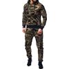 Generic Set da notte da uomo, in due pezzi, alla moda, casual, in cotone, per la casa, per il sonno, per l'autunno, l'inverno, a maniche lunghe, pigiama, Z04 mimetico, XXL
