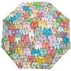 TropicalLife Ombrello Divertente Gatto Colorato Animale Antivento 3 Pieghe Ombrello Auto Open Close per le Donne Uomini Ragazze Ragazzi Unisex Ultralight Outdoor Viaggio Ombrello Compatto