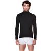 Cotonella Maglia Uomo Nero Extra Large Classica con Collo Alto