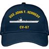 456 Baseball cap John F Kennedy CV 67 Modello di Nave Marina Militare Cappello per Esterna Casual Cappello Piatto Normale Running Baseball Cappelli Unisex