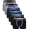 LEGEA Boxer Uomo Elasticizzato 5000 Confezione 6pz. Multicolore M