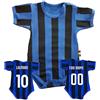 Arnetta Body Nero Azzurro Personalizzabile | Abbigliamento Neonato Personalizzato con Nome e Numero Preferito | PS 32768 - rec