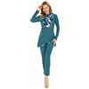 BaJooruly Costumi da Bagno Musulmani per Le Donne Costume Intero Islamico Burkini Modest Costume da Bagno a Maniche Lunghe Sportivo (L,J3)