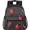 Mexpekil Zainetto per bambini a forma di coccinelle a forma di goccia d'acqua, per bambini e bambine, mini zainetti per la scuola materna, scuola materna, viaggio, Multicolore, 10x4x12 inch