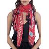 MOSCHINO Foulard donna fantasia preziosi 90x200 cm Rosso
