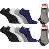 Pierre Cardin 10 Paia calzini invisibili corti sneaker uomo, Fantasmini leggeri in cotone soft traspirante Numero 40-46, ASSORTIMENTO 1_10 PAIA COLORI ASSORTITI