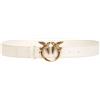 Pinko Cintura Donna Love Berry Simply Belt H3 Fibbia Oro Colore Bianco Taglia S
