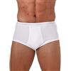 Fragy Slip Uomo Alto 3 Pezzi Mutanda 100% Cotone (8°Tripla Extralarge (56), Bianco)