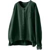 Cocila Cardigan in Maglia di Cotone per Donna Abbigliamento Autunnale retrò Letterario Casual Ampio A Maniche Lunghe Giacca Casual Sexy Coffee XXL Giacche Autunno Camicia