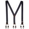 Gallo Bretella elastica unisex blu a fantasia pois