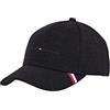 Tommy Hilfiger Cappellino Uomo TH Downtown Jersey Cappellino da Baseball, Nero (Black), Taglia Unica