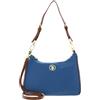 U.S. Polo Assn. - Borsa a mano Houston Hobo in Nylon, blu ombra-marrone (26 X 9 X 30 cm)