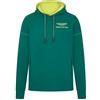 Aston Martin Felpa con Cappuccio F1 Logo da Uomo - Verde - Taglia: M