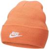 Nike Cappello Cuffia Invernale Cappellino Arancio Salmone Sport Taglia Unica Adulto Unisex