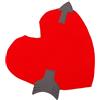 Hohopeti Costume da Cuore Cosplay per Feste e Spettacoli di San Taglia Unica in Poliestere Leggero e Riutilizzabile Accessorio per Party e Bar Design a Forma di Cuore per Uomo e Donna
