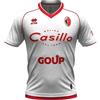 Errea SSC Bari Erreà Maglia Home Semi-Aderente Adulti Bambini Collo V Bianco - Home Bari 24/25, Taglie (XXS-XL) (IT, Testo, XS, Regular, Regular, Bianco)
