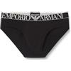 Emporio Armani Slip da Uomo Shiny Logoband 3-Pack Brief