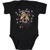 Fender Body Neonato Natalizio Dinosauro Rock 2025, 3-6 Mesi | Body neonato Natale, stampa dinosauro divertente, musica rock, regalo Natale, abbigliamento neonato originale, 3-6 mesi