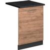 Vicco Pannello frontale della lavastoviglie Fame-Line, Rovere dorato, 60 cm, PL Antracite, per la combinazione con altri moduli della serie Fame-Line